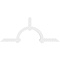 Ekena Millwork Ericson Architectural Grade PVC Gable Bracket, 84"W x 35"H x 4"D x 4"F, 10/12 Pitch GBP084X35X0404ERI00 - alternate 4